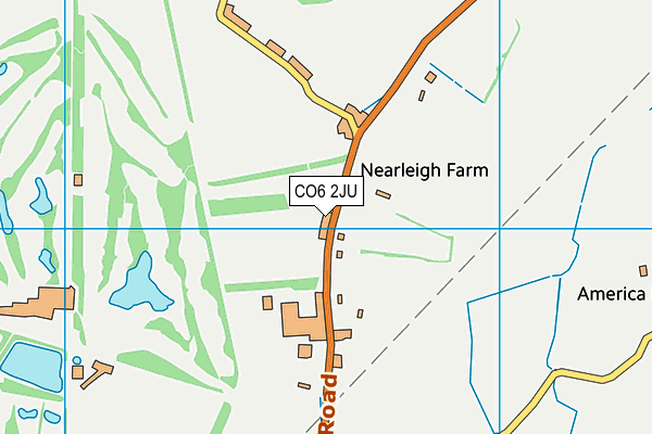 CO6 2JU map - OS VectorMap District (Ordnance Survey)