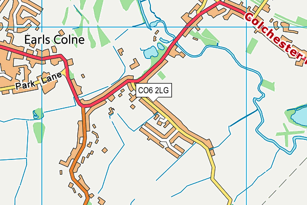 CO6 2LG map - OS VectorMap District (Ordnance Survey)