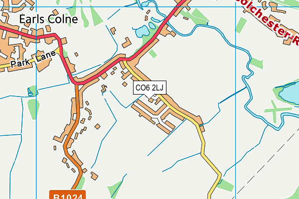 CO6 2LJ map - OS VectorMap District (Ordnance Survey)