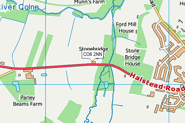 CO6 2NN map - OS VectorMap District (Ordnance Survey)