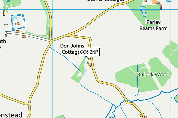 CO6 2NP map - OS VectorMap District (Ordnance Survey)