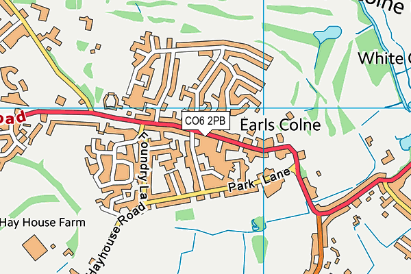 Map of EARLS COLNE CHIPPY LTD at district scale