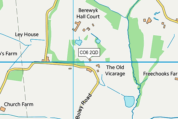 CO6 2QD map - OS VectorMap District (Ordnance Survey)