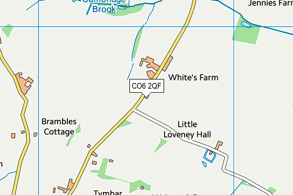 White's Farm Pool map (CO6 2QF) - OS VectorMap District (Ordnance Survey)