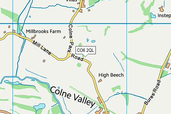 CO6 2QL map - OS VectorMap District (Ordnance Survey)