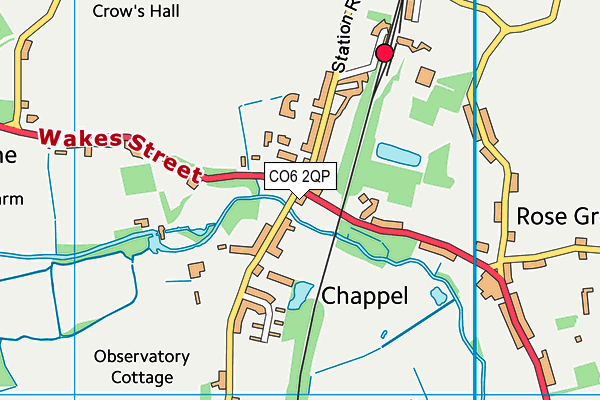 CO6 2QP map - OS VectorMap District (Ordnance Survey)