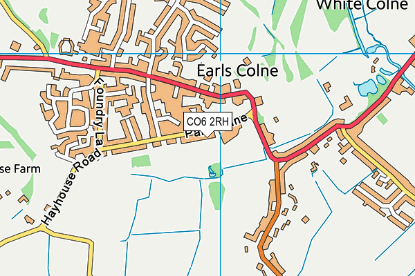 Earls Colne Primary School and Nursery map (CO6 2RH) - OS VectorMap District (Ordnance Survey)