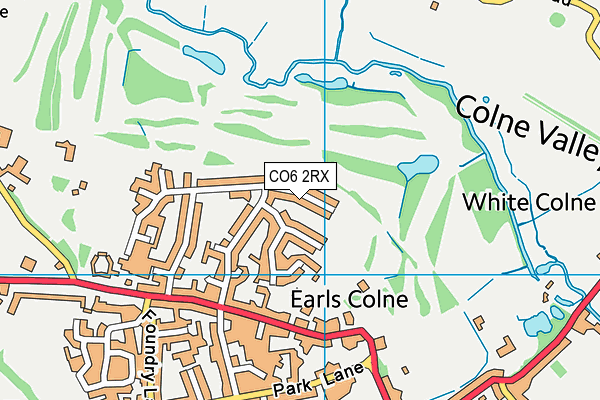 CO6 2RX map - OS VectorMap District (Ordnance Survey)