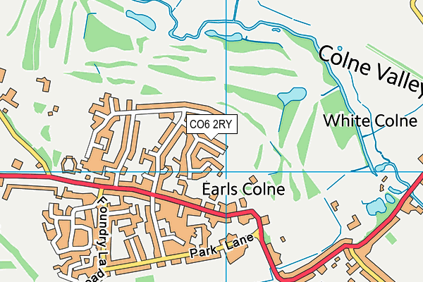 CO6 2RY map - OS VectorMap District (Ordnance Survey)