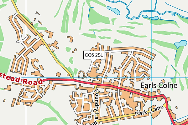 CO6 2SL map - OS VectorMap District (Ordnance Survey)