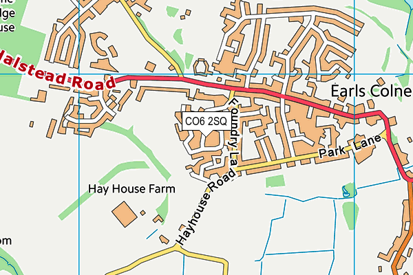 CO6 2SQ map - OS VectorMap District (Ordnance Survey)