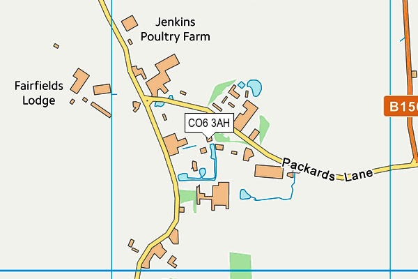 CO6 3AH map - OS VectorMap District (Ordnance Survey)