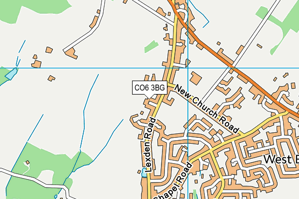 CO6 3BG map - OS VectorMap District (Ordnance Survey)