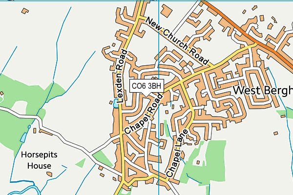 CO6 3BH map - OS VectorMap District (Ordnance Survey)