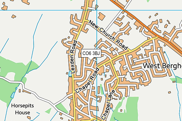CO6 3BJ map - OS VectorMap District (Ordnance Survey)