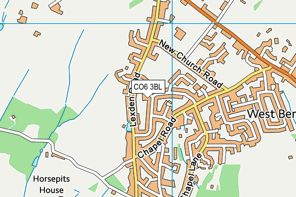 CO6 3BL map - OS VectorMap District (Ordnance Survey)