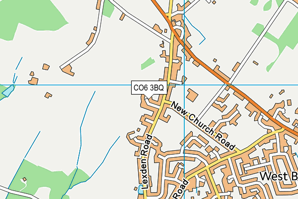 CO6 3BQ map - OS VectorMap District (Ordnance Survey)