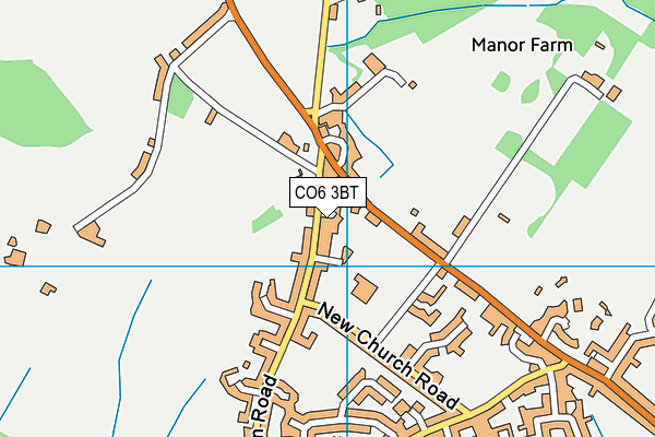 CO6 3BT map - OS VectorMap District (Ordnance Survey)