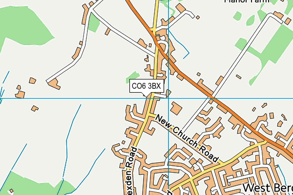 CO6 3BX map - OS VectorMap District (Ordnance Survey)