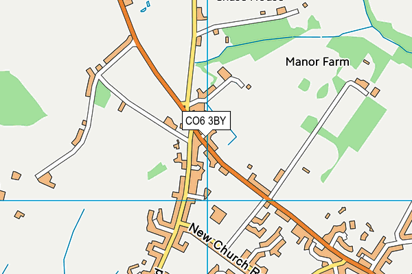CO6 3BY map - OS VectorMap District (Ordnance Survey)
