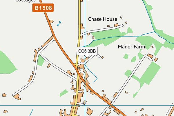 CO6 3DB map - OS VectorMap District (Ordnance Survey)