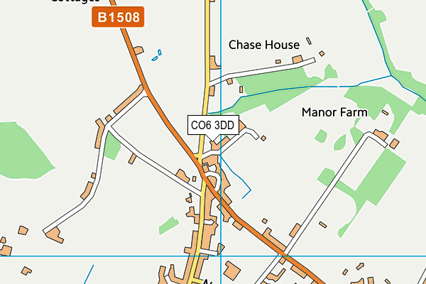 CO6 3DD map - OS VectorMap District (Ordnance Survey)