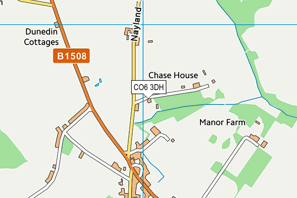 CO6 3DH map - OS VectorMap District (Ordnance Survey)