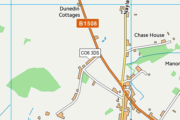 CO6 3DS map - OS VectorMap District (Ordnance Survey)