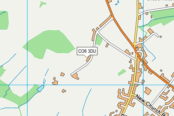 CO6 3DU map - OS VectorMap District (Ordnance Survey)