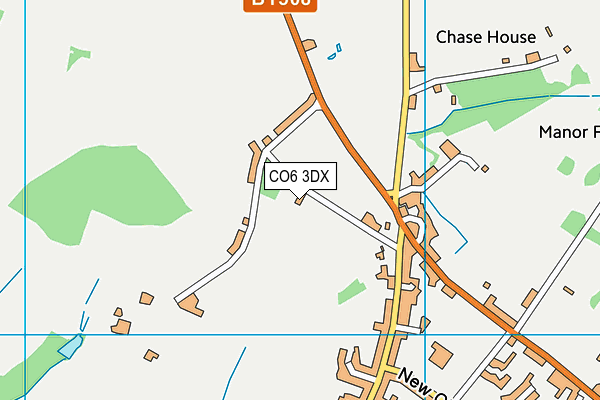 CO6 3DX map - OS VectorMap District (Ordnance Survey)