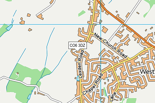 CO6 3DZ map - OS VectorMap District (Ordnance Survey)