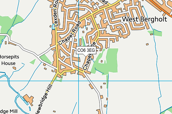 CO6 3EG map - OS VectorMap District (Ordnance Survey)