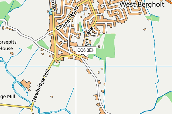 CO6 3EH map - OS VectorMap District (Ordnance Survey)