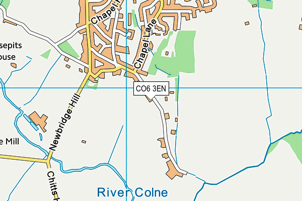 CO6 3EN map - OS VectorMap District (Ordnance Survey)