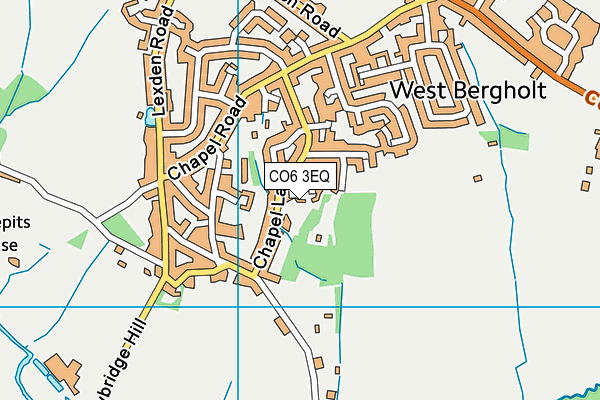 CO6 3EQ map - OS VectorMap District (Ordnance Survey)