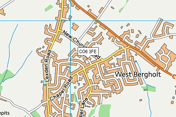 CO6 3FE map - OS VectorMap District (Ordnance Survey)