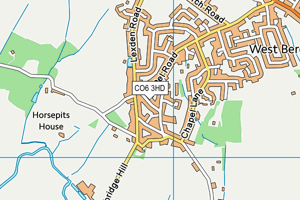 CO6 3HD map - OS VectorMap District (Ordnance Survey)