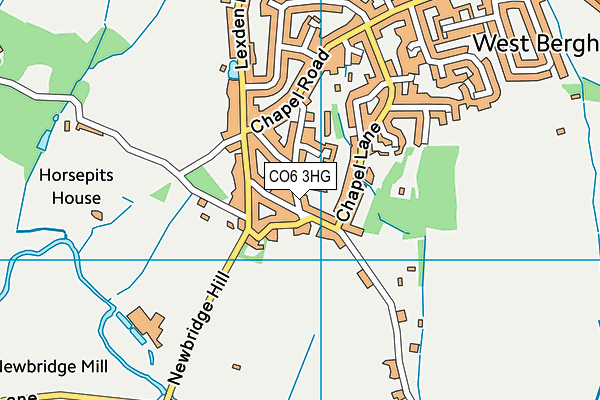 CO6 3HG map - OS VectorMap District (Ordnance Survey)