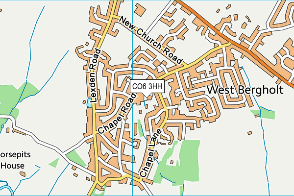 CO6 3HH map - OS VectorMap District (Ordnance Survey)