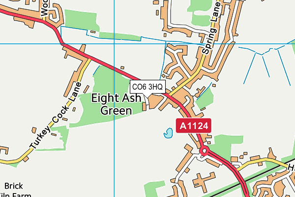 CO6 3HQ map - OS VectorMap District (Ordnance Survey)