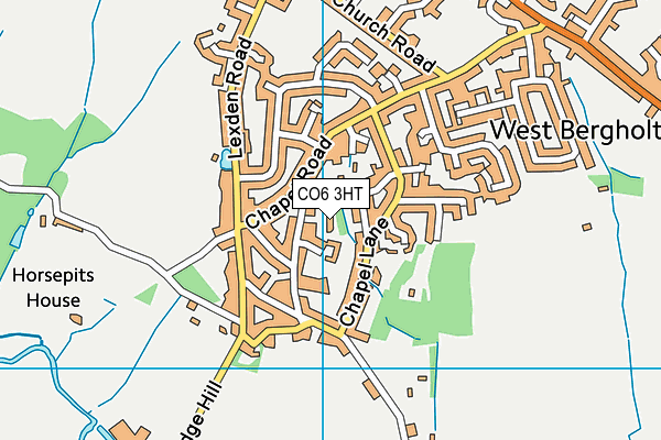 CO6 3HT map - OS VectorMap District (Ordnance Survey)
