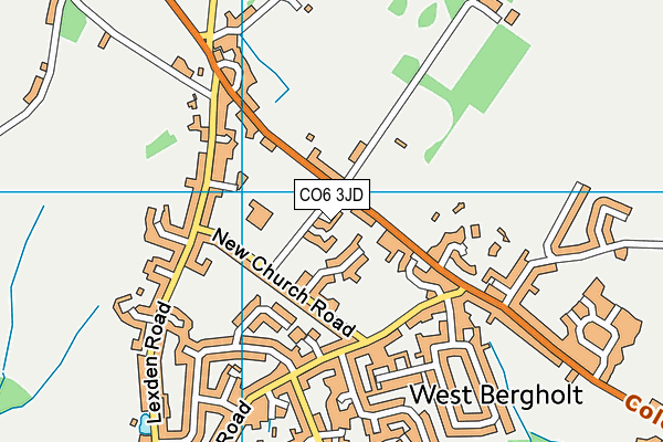 CO6 3JD map - OS VectorMap District (Ordnance Survey)