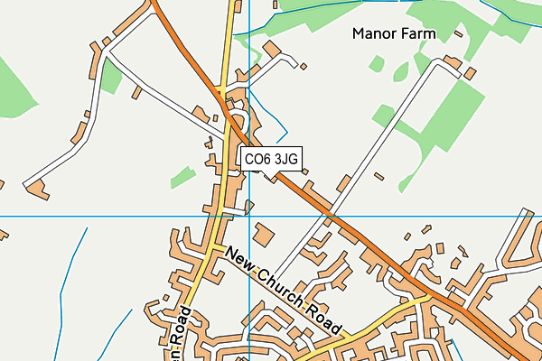 CO6 3JG map - OS VectorMap District (Ordnance Survey)