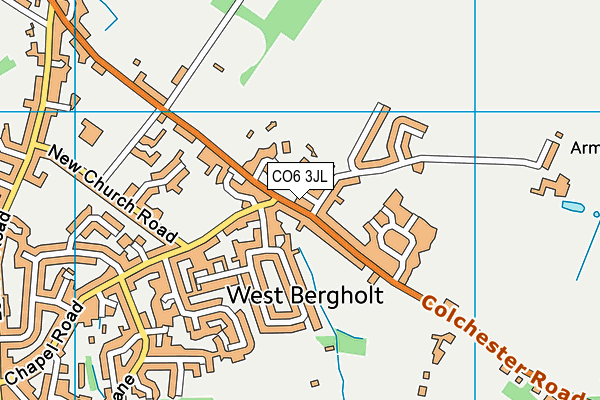 CO6 3JL map - OS VectorMap District (Ordnance Survey)
