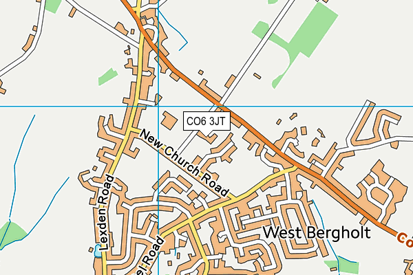 CO6 3JT map - OS VectorMap District (Ordnance Survey)