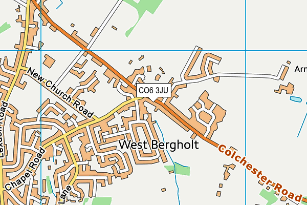 CO6 3JU map - OS VectorMap District (Ordnance Survey)
