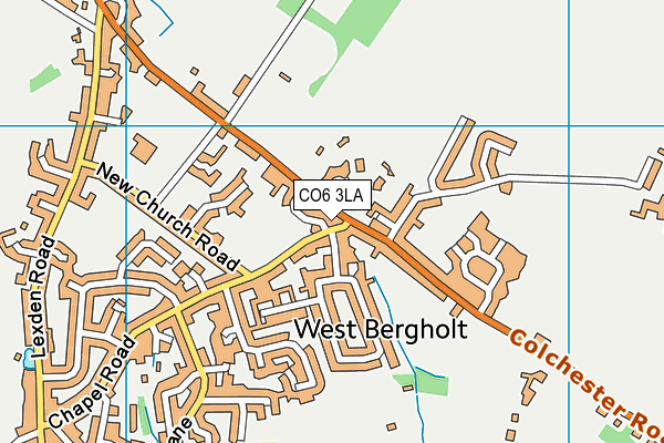 CO6 3LA map - OS VectorMap District (Ordnance Survey)