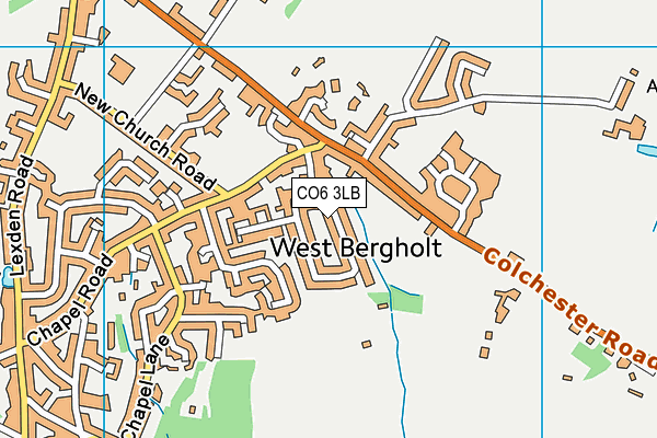 CO6 3LB map - OS VectorMap District (Ordnance Survey)