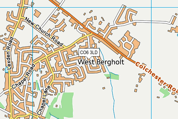 CO6 3LD map - OS VectorMap District (Ordnance Survey)