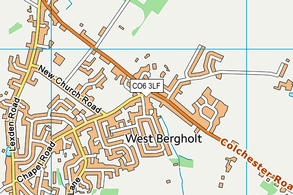 CO6 3LF map - OS VectorMap District (Ordnance Survey)